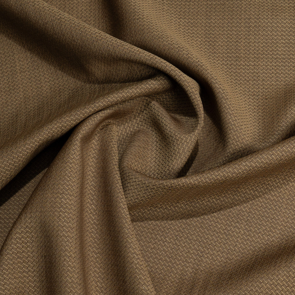 Dark Bronze Tropical Metallic Wool Suiting
