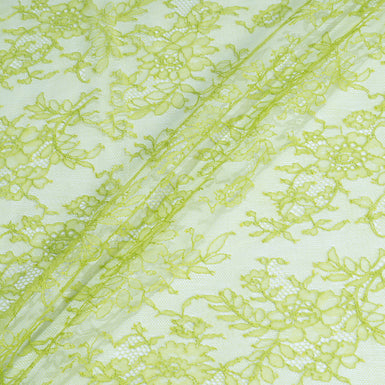 Lime Green Floral Chantilly Lace