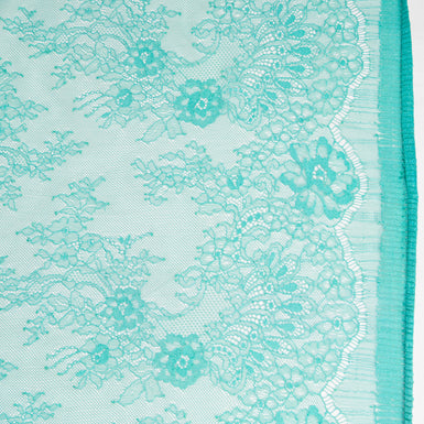 Turquoise Floral Chantilly Lace
