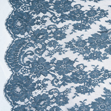 Ink Blue Floral Chantilly Lace