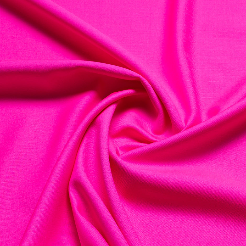 Fluorescent Pink Stretch Wool Gaberdine