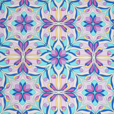 Pastel Kaleidoscopic Printed Luxury Cotton