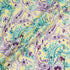 Green & Purple Paisley Printed Soft Yellow Wool & Cotton Blend