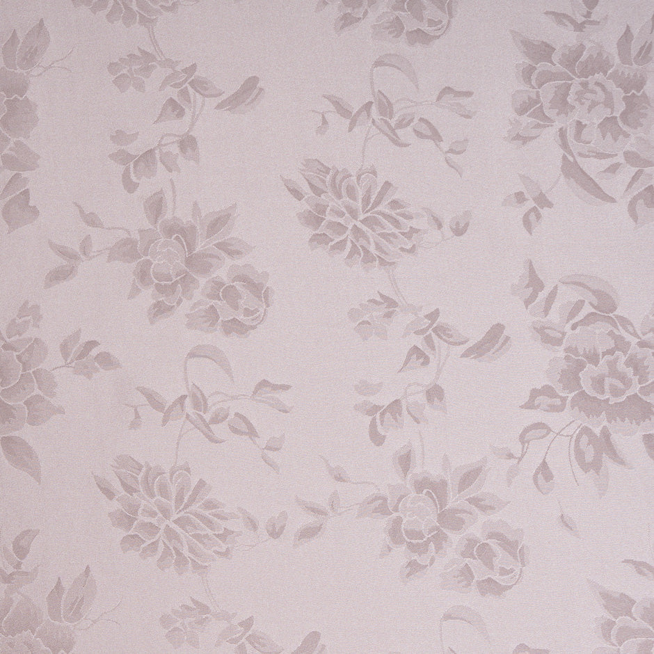Pale Blush Large Floral Jacquard Pure Silk (A 2.75m Piece)