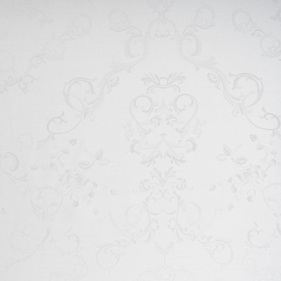 Barely Grey Rose Floral Jacquard Pure Silk