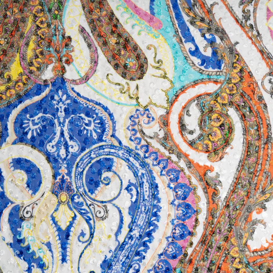 Multi Printed Metallic Devoré Velvet (A 1.85m Piece)