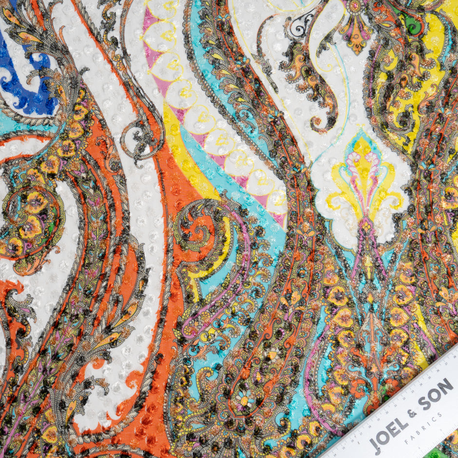 Multi Printed Metallic Devoré Velvet (A 1.85m Piece)