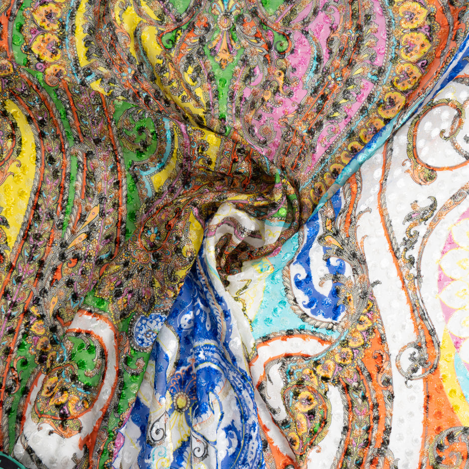 Multi Printed Metallic Devoré Velvet (A 1.85m Piece)