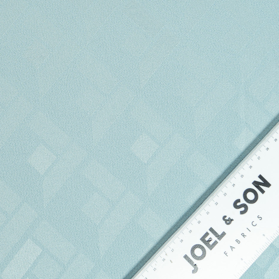 Soft Aqua Viscose Jacquard Crêpe (A 2.30m Piece)