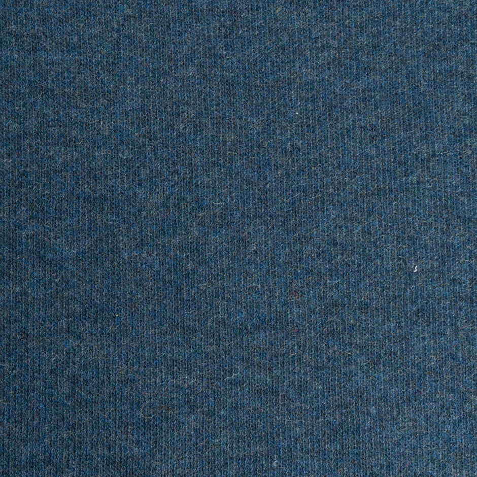 Blue & Maroon Double Faced Wool Jersey