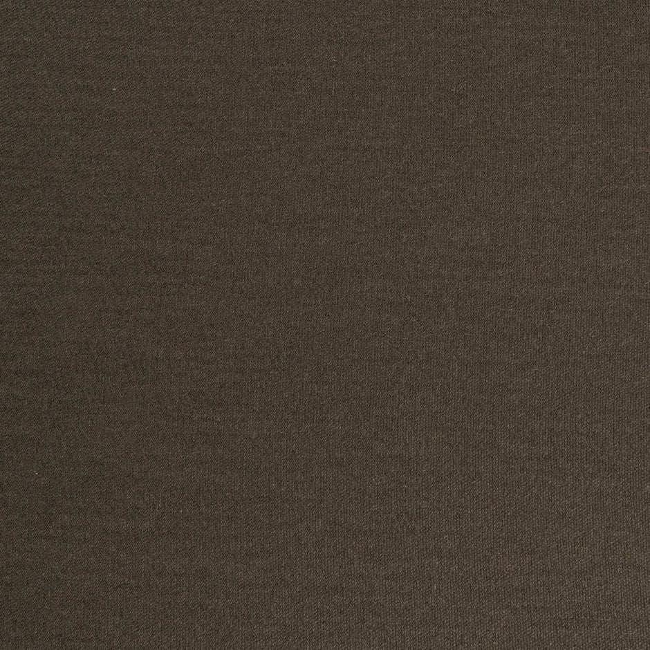 Rich Brown Cotton Blend Jersey