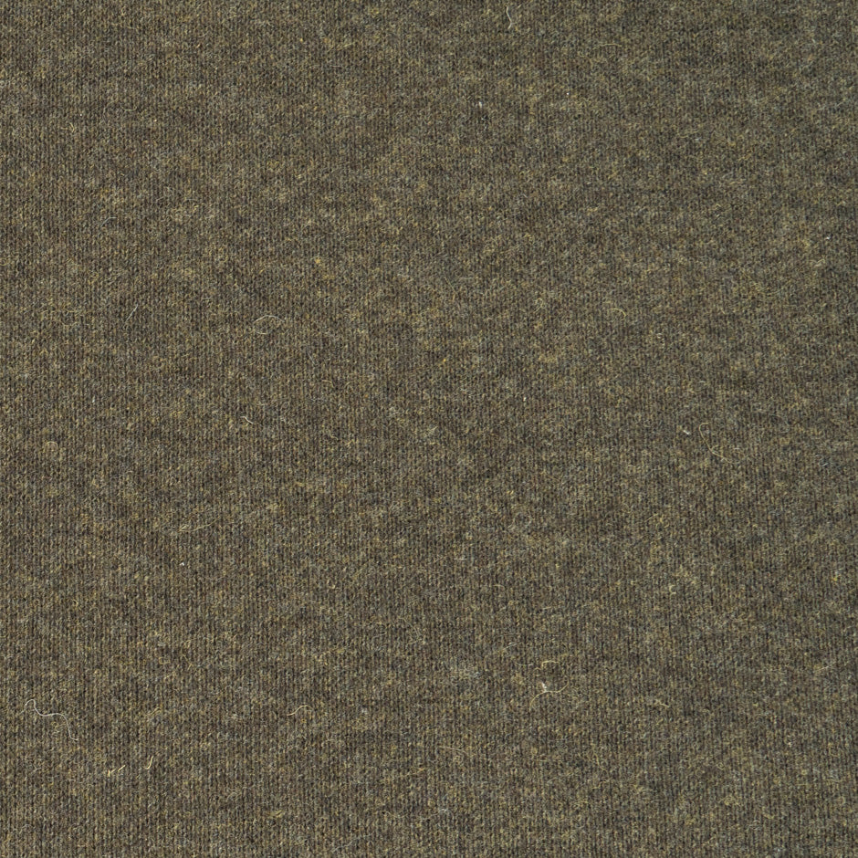 Stone Brown & Khaki Double Faced Wool Jersey