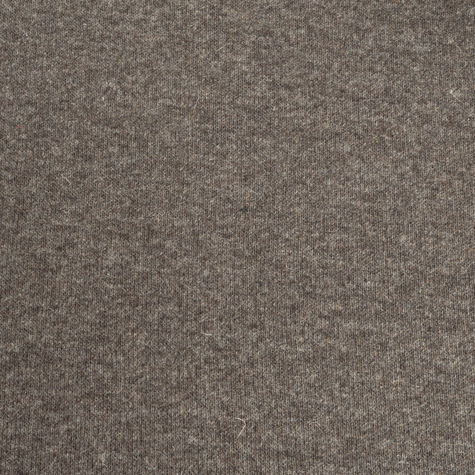 Stone Brown & Khaki Double Faced Wool Jersey