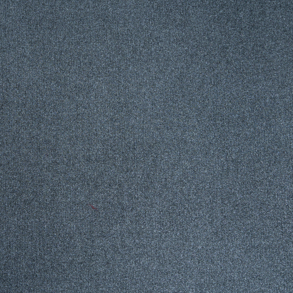 Black & Blue Double Faced Wool Blend Crêpe