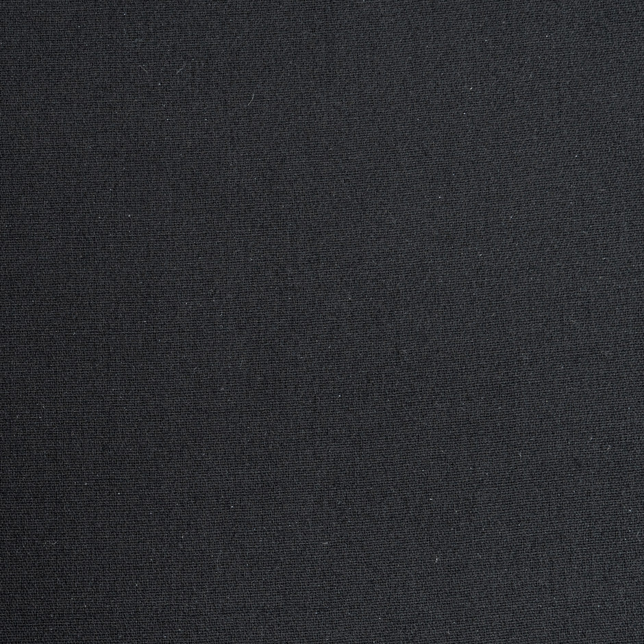 Black & Blue Double Faced Wool Blend Crêpe