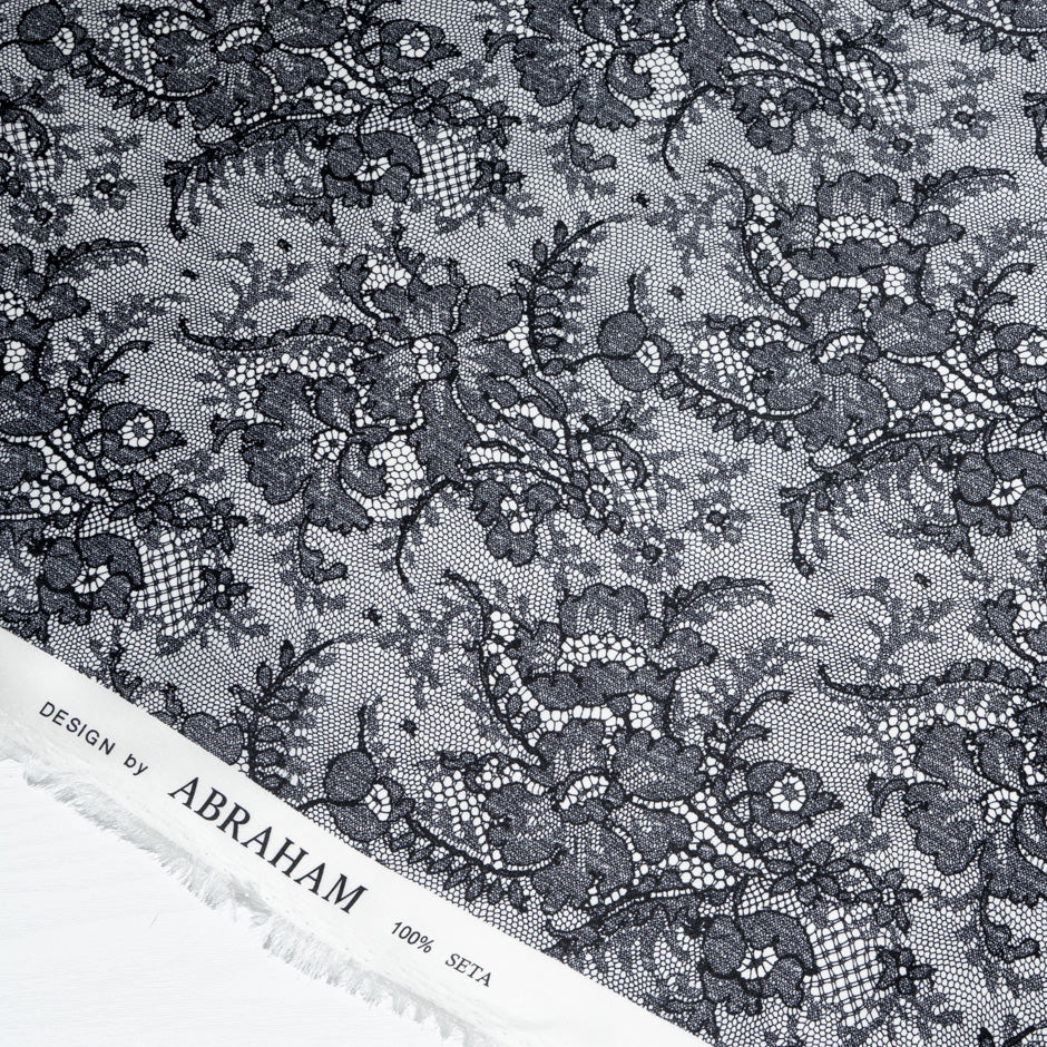 Chantilly Lace Printed Double Silk Organza