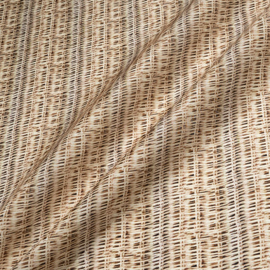 Wicker Wood Printed Silk Gazar