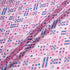 Candy Pink Domino Printed Pure Silk Twill (A 2.60m Piece)