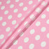 White Spot Printed Baby Pink Silk Crêpe de Chine