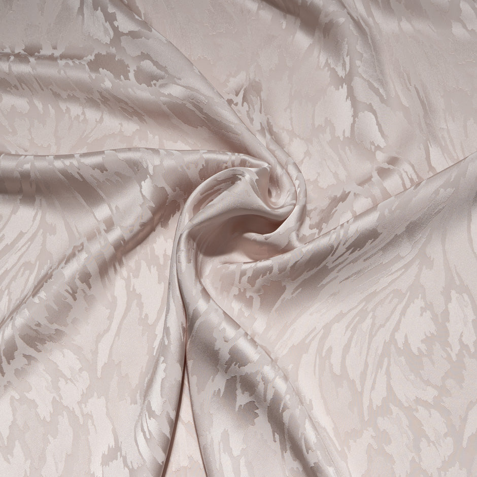 Muted Pink Abstract Jacquard Microfibre Crêpe (A 3m Piece)