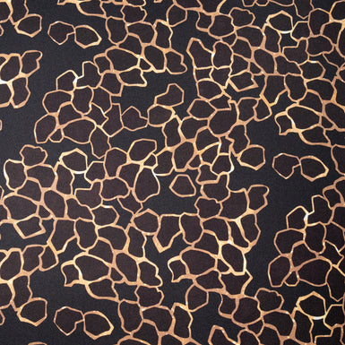 Abstract Animal Printed Pure Silk Twill