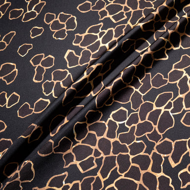 Abstract Animal Printed Pure Silk Twill