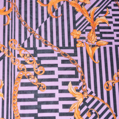 Pink & Black Printed Pure Cotton Voile