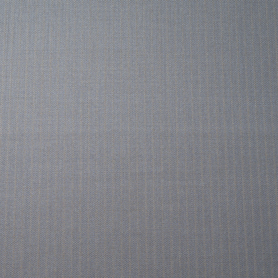 Beige Pinstripe Grey Superfine Pure Wool Suiting (A 2.40m Piece)