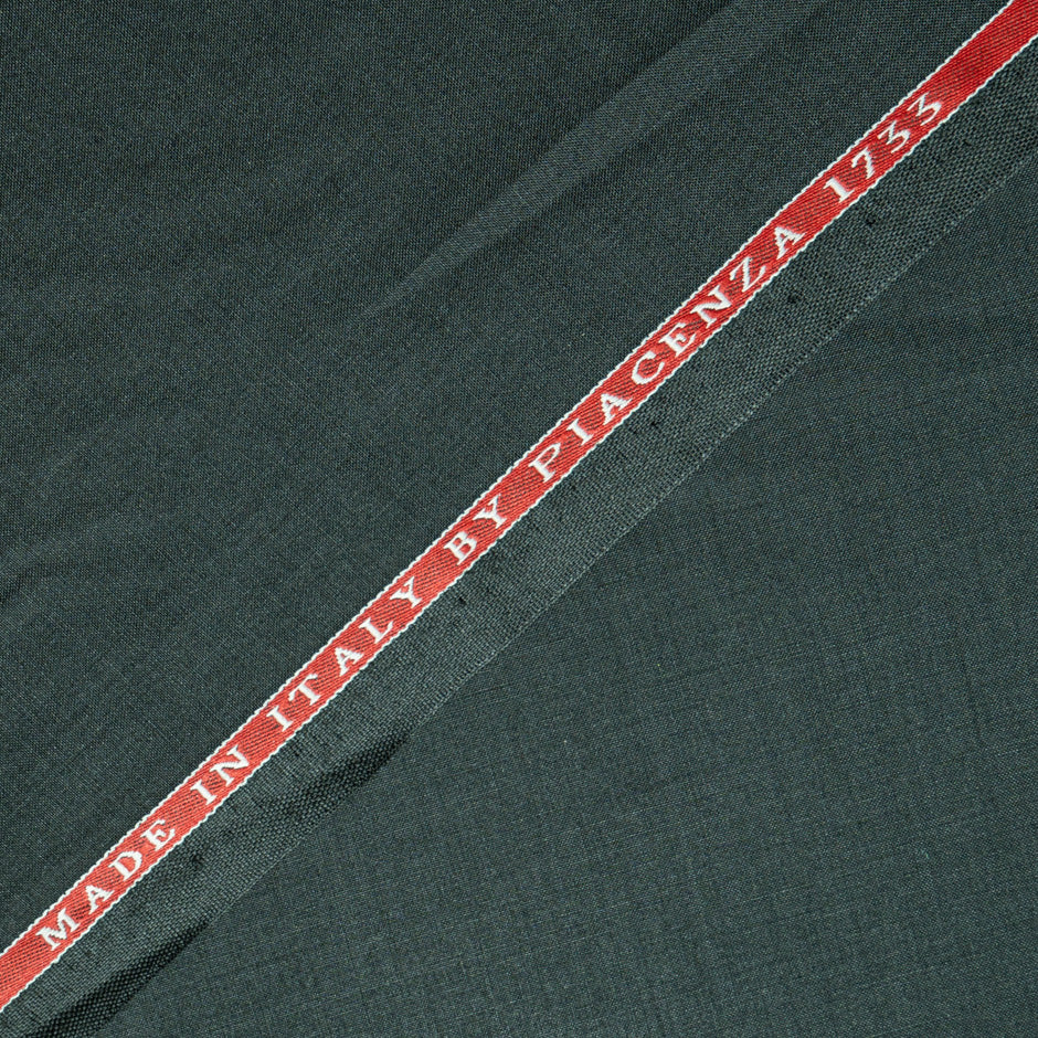 Dark Bottle Green Feather Light Pure Cashmere Suiting