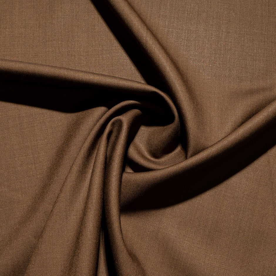 Caramel Brown Feather Light Pure Cashmere Suiting