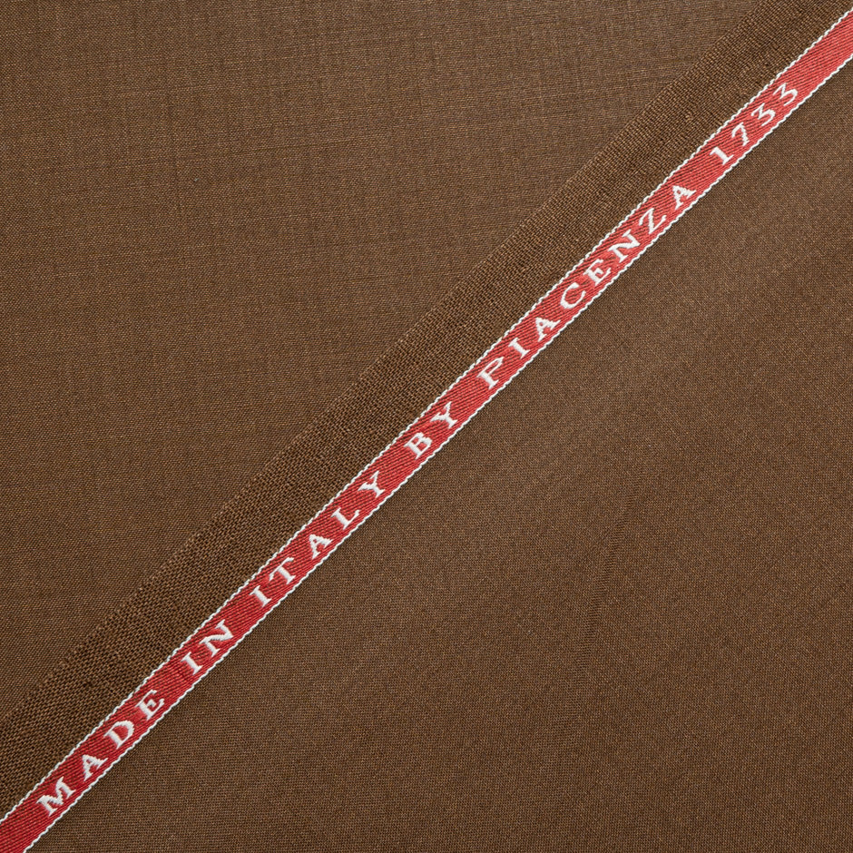 Caramel Brown Feather Light Pure Cashmere Suiting