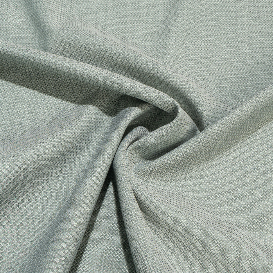 Pale Moss Green Jacquard Super 130s Tropical Wool