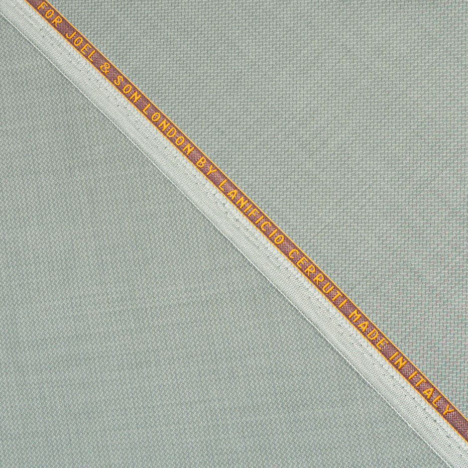 Pale Moss Green Jacquard Super 130s Tropical Wool