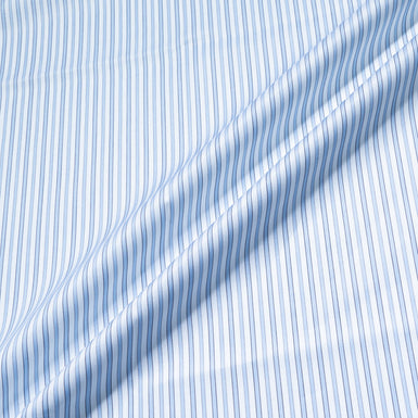 Blue Candy Striped Pure Shirting Cotton