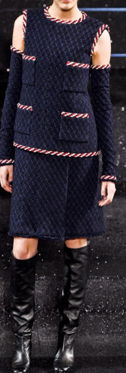 Navy Wool Bouclé