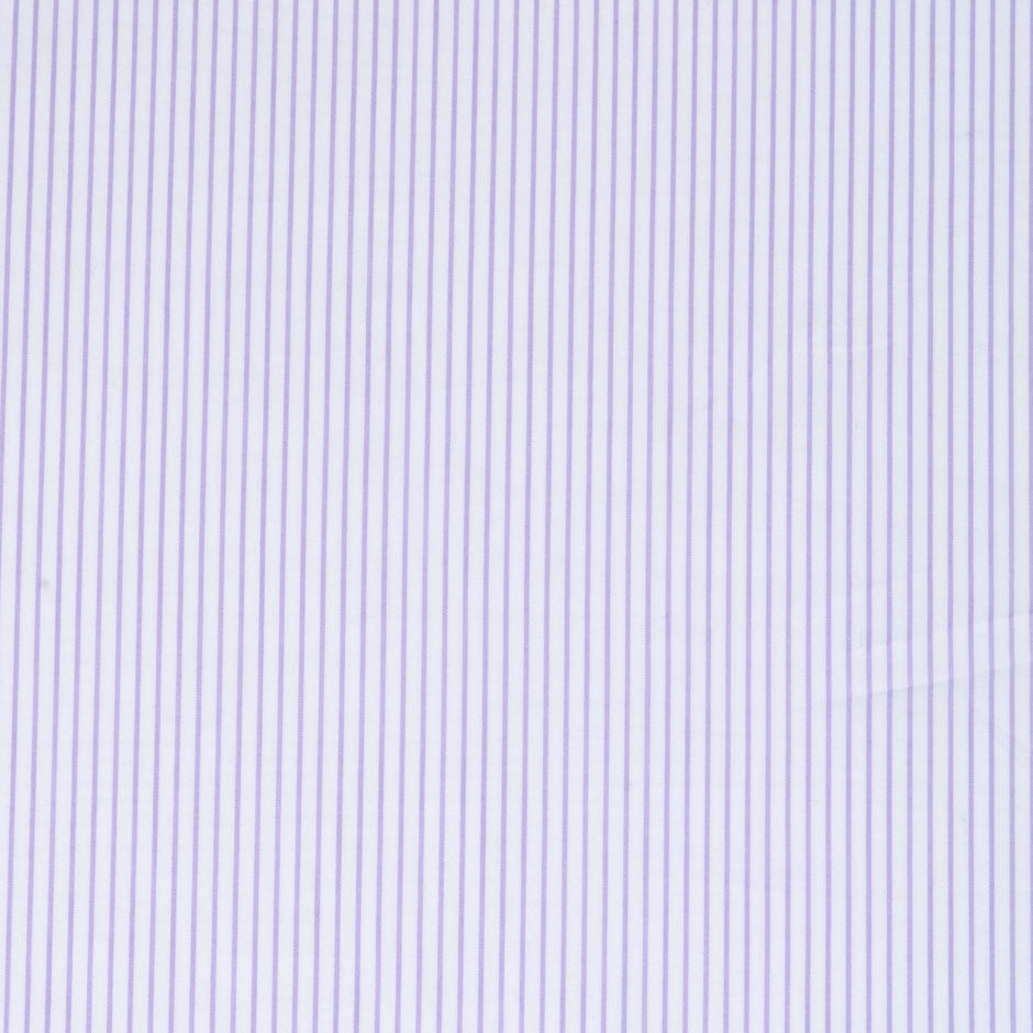 Soft Purple Striped Stretch Shirting Cotton