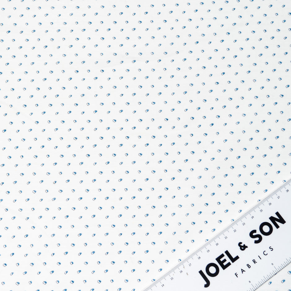 Irregular Spotted White Pure Linen Shirting