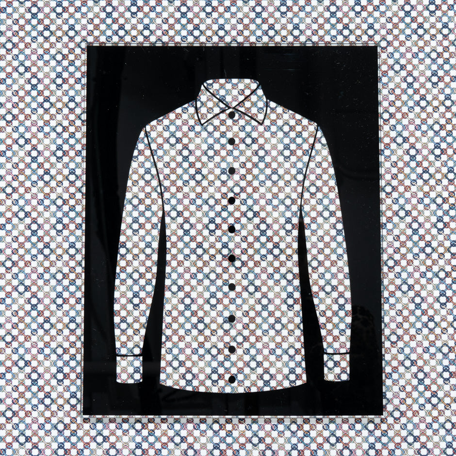 Multi-Coloured Link Printed Pure Cotton Shirting (A 2.30m Piece)