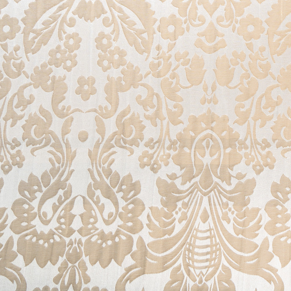 Beige Baroque Style Jacquard Brocade