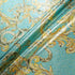 Baroque Printed Turquoise Lamé Brocade