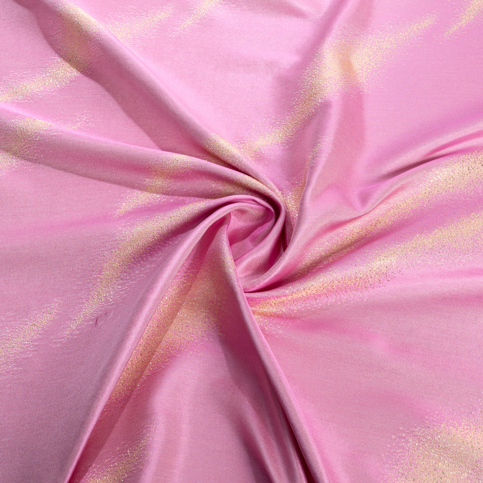 Gold Metallic on Deep Pink Brocade