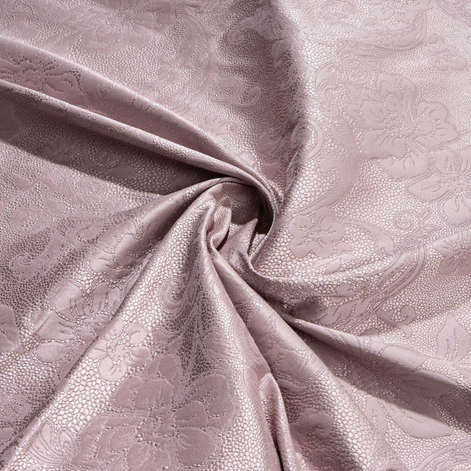 Dusty Pink Floral Jacquard Brocade