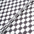 Black Geo Printed White Pure Silk Twill