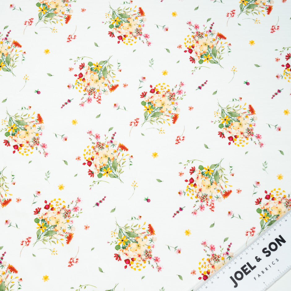 Floral Bouquet Printed Luxury Cotton