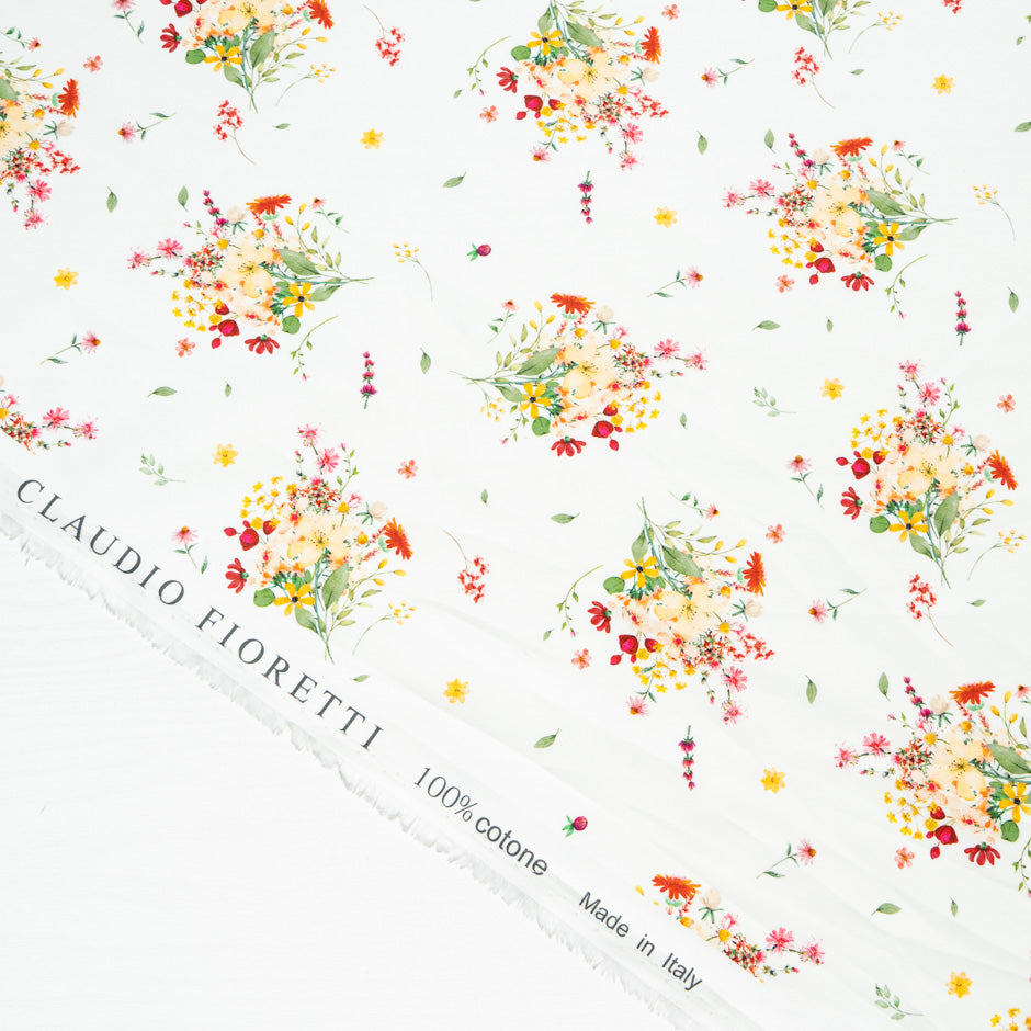Floral Bouquet Printed Luxury Cotton