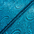 Black Lace Printed Turquoise Silk Jacquard (A 2.45m Piece)