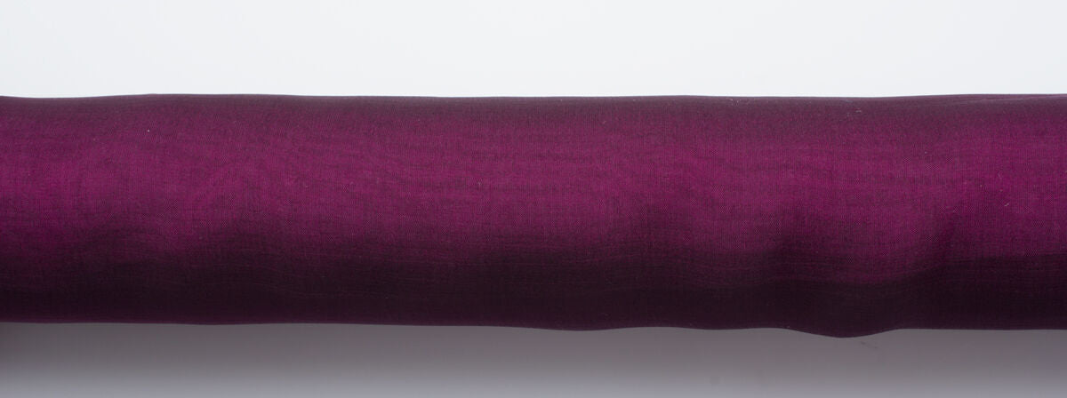 Plum Purple & Black Shot Silk Chiffon