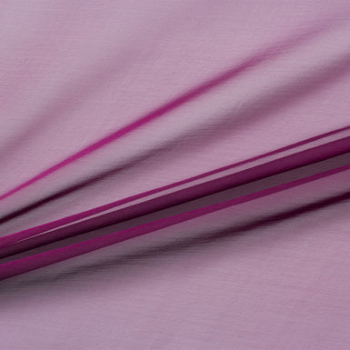 Plum Purple & Black Shot Silk Chiffon