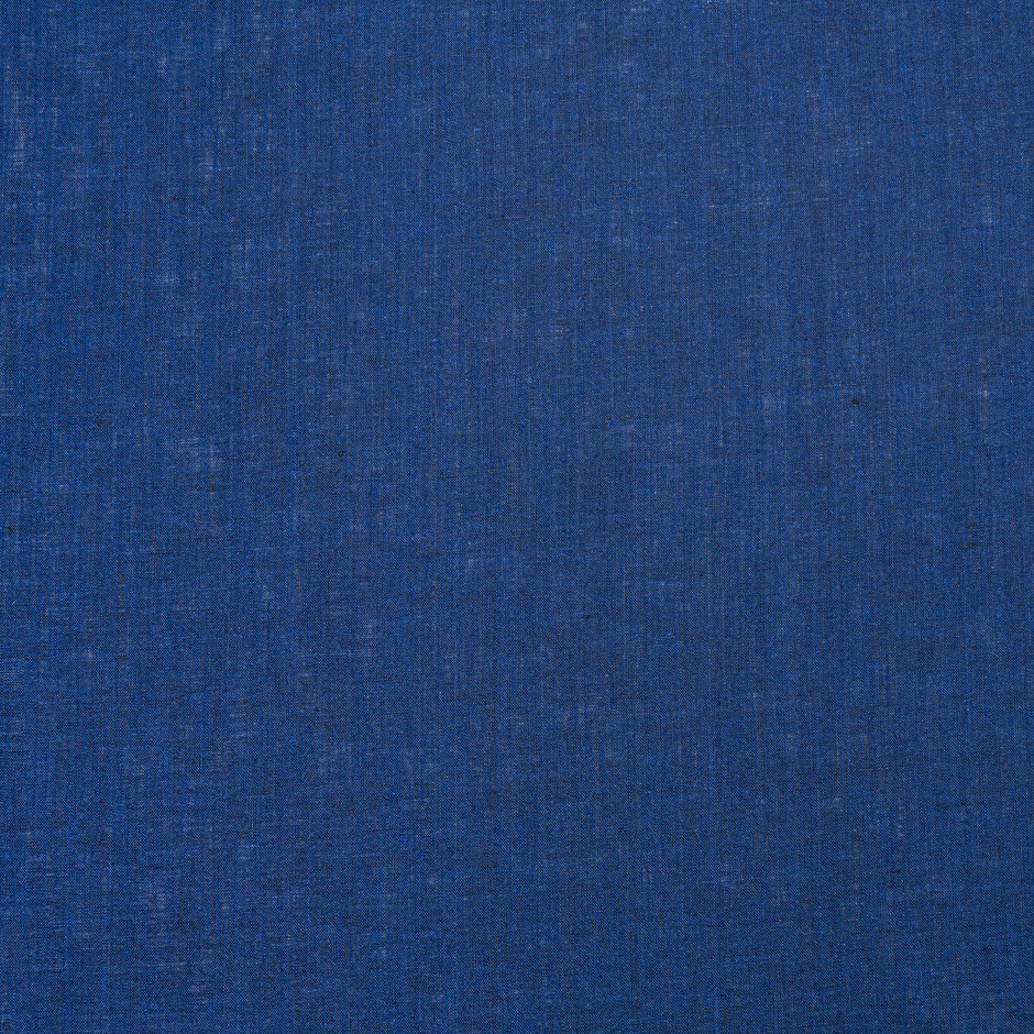 Dark Sky Blue Plain Italian Pure Linen