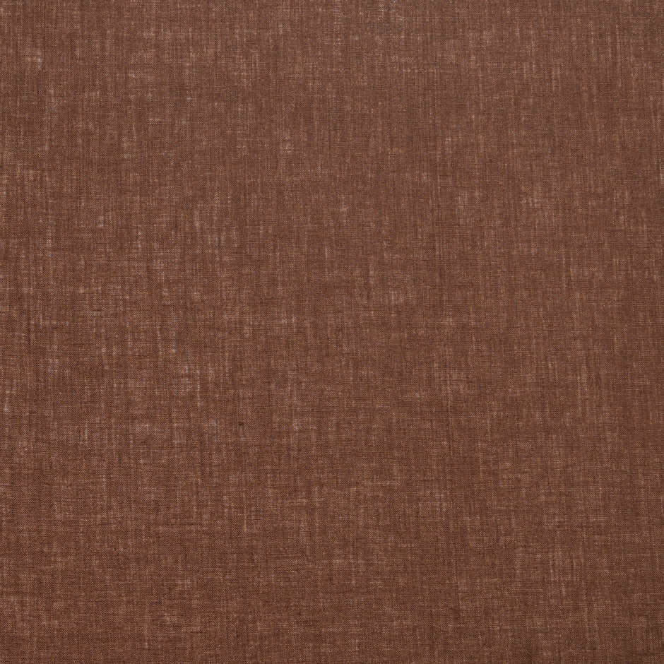 Burnt Brick Plain Italian Pure Linen